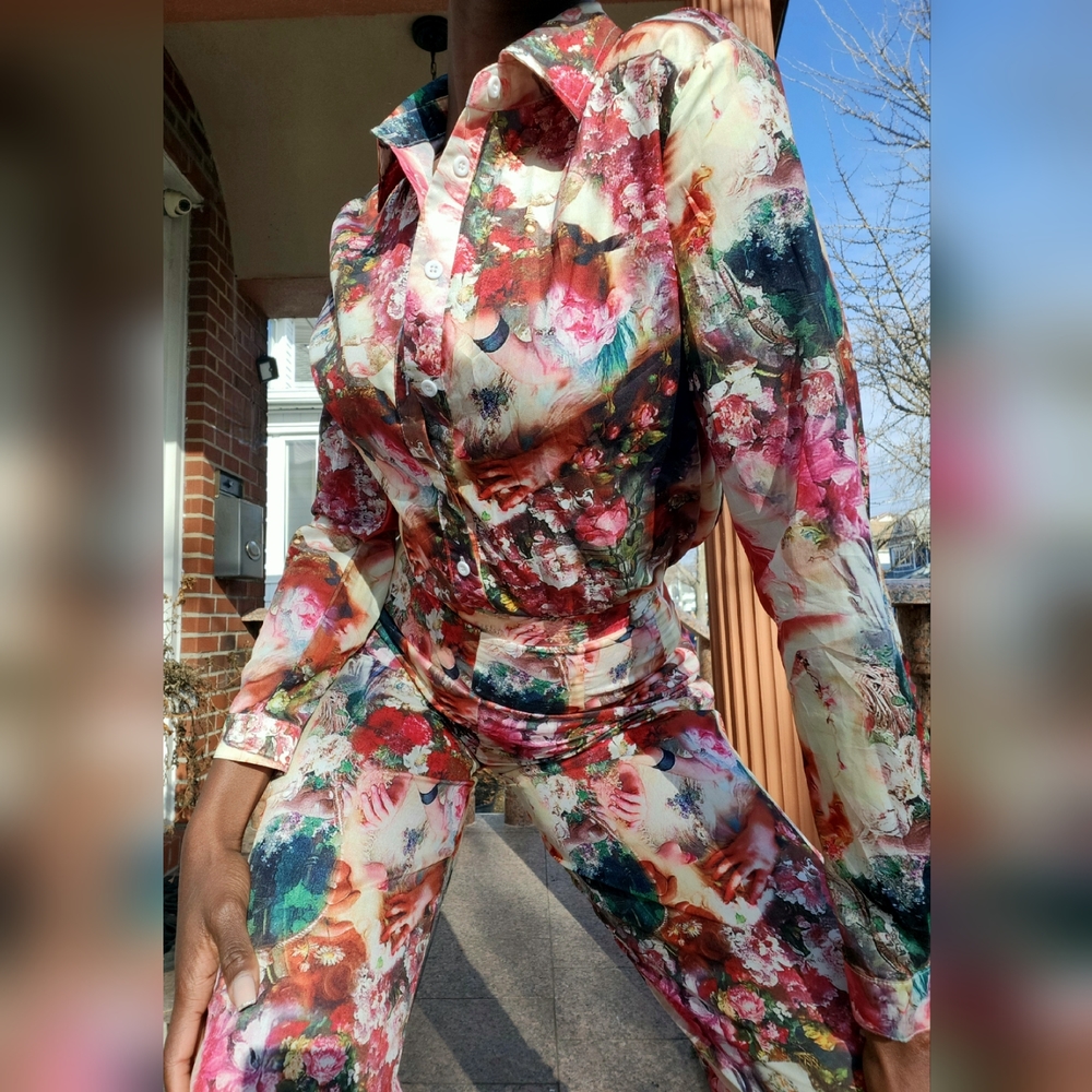 💐Floral Two Piece Set